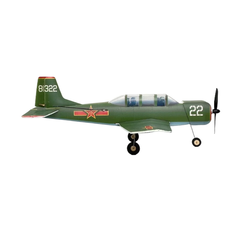 MinimumRC CJ6 340mm 4CH DIY RC Trainer Kit، مشروع بناء نموذج خارجي للأطفال المبتدئين - طائرات تعليمية STEM