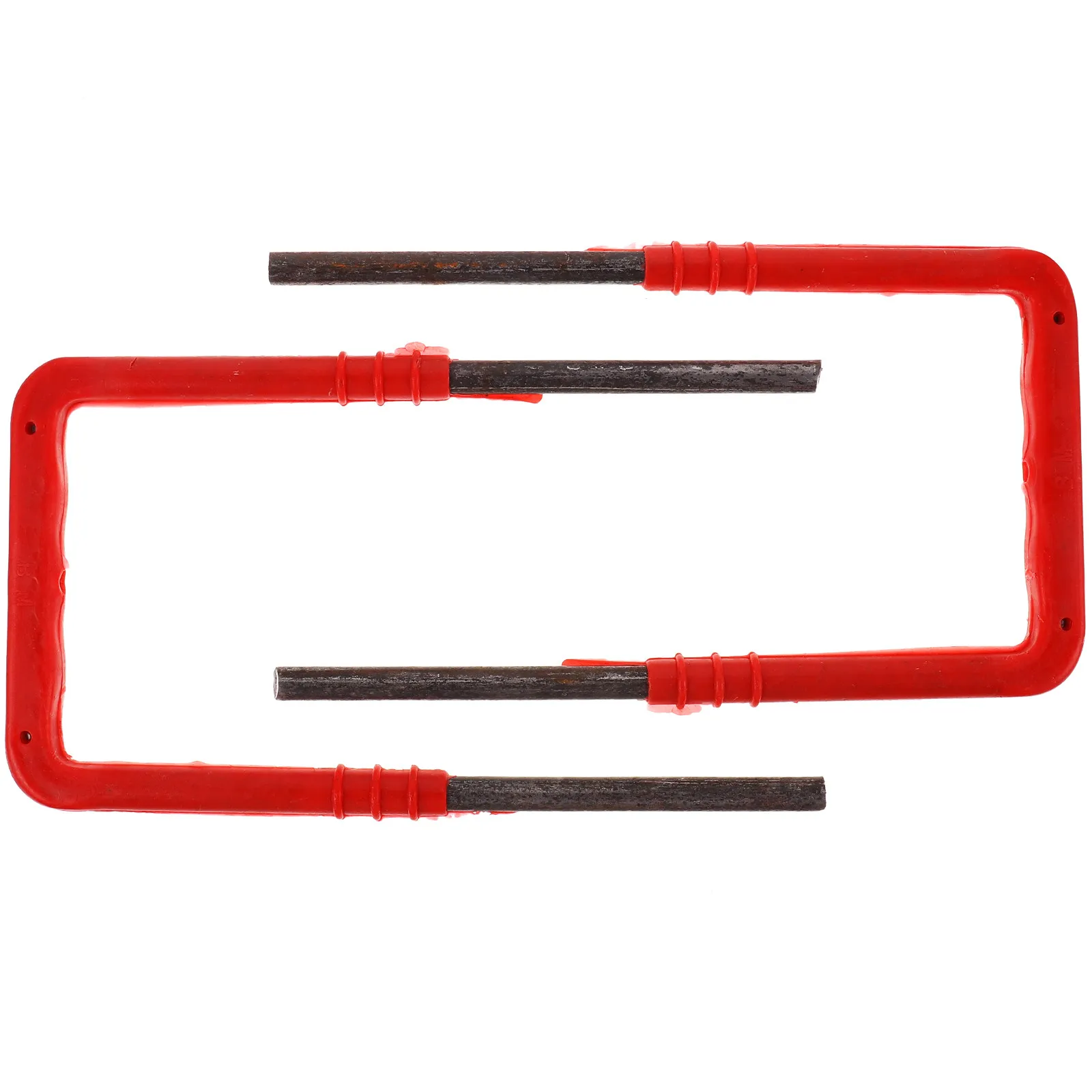 2Pcs Plastic Carbon Steel Ladder Stand for Water Well Sewage Manhole Tower Pool Inspection Safe Heavy Duty Multi-Purpose
