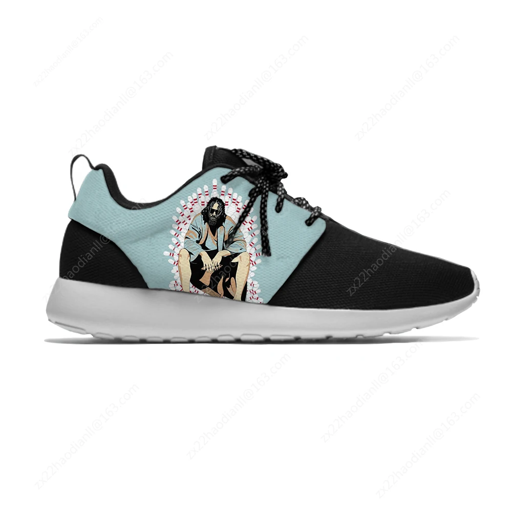 2021 The Big Lebowski Movie Cartoon Fashion Classic Sport Running Shoes Lightweight Breathable Printed Men women Mesh Sneakers