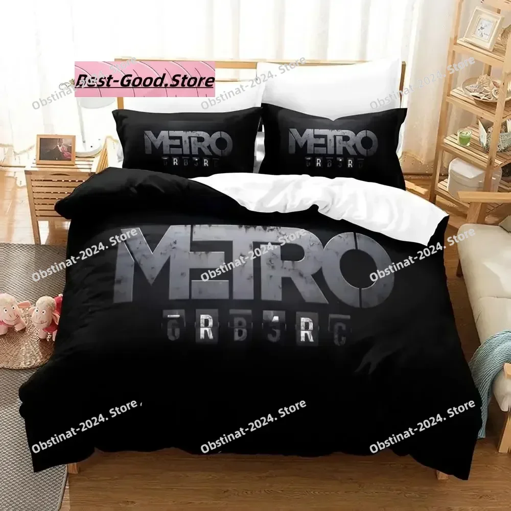 

Metro exodus Bedding Set Single Twin Full Queen King Size Bed Set Aldult Kid Bedroom Duvetcover Sets 3D Print Game bed sheet set