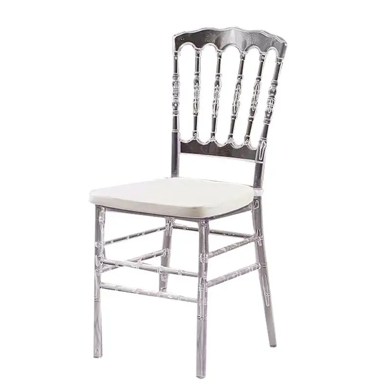 6 Pcs Wedding Chair Wholesale White Party Chairs Elegant Parties Hall Modern Luxury Event Salon Social Events Taburete Glossy