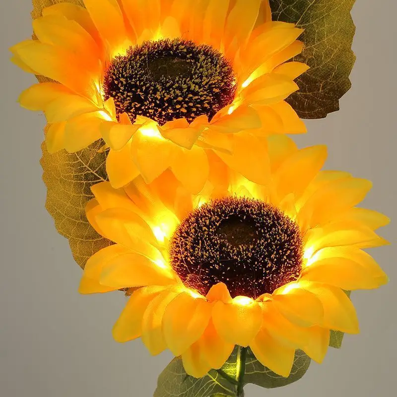Bouquet Decorative Table Lamp Rechargeable Sunflowers Nightlight Girls Bedroom Ornament
