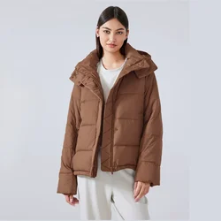 Lemon Wunder Puff Winter Detachable Hooded High-end Down Jacket Women Autumn and Winter Casual Hooded Jacket Women's Sports Top