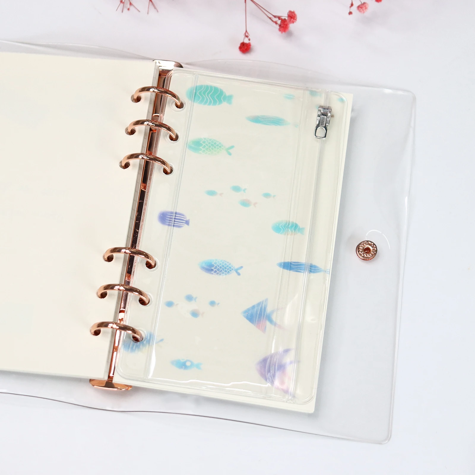 Transparant Clear A6 Rits Pouch Waterdichte Cash Budget Enveloppen Rits Bindmiddel Zakjes Voor Notebook Planner Reis Bindmiddelen