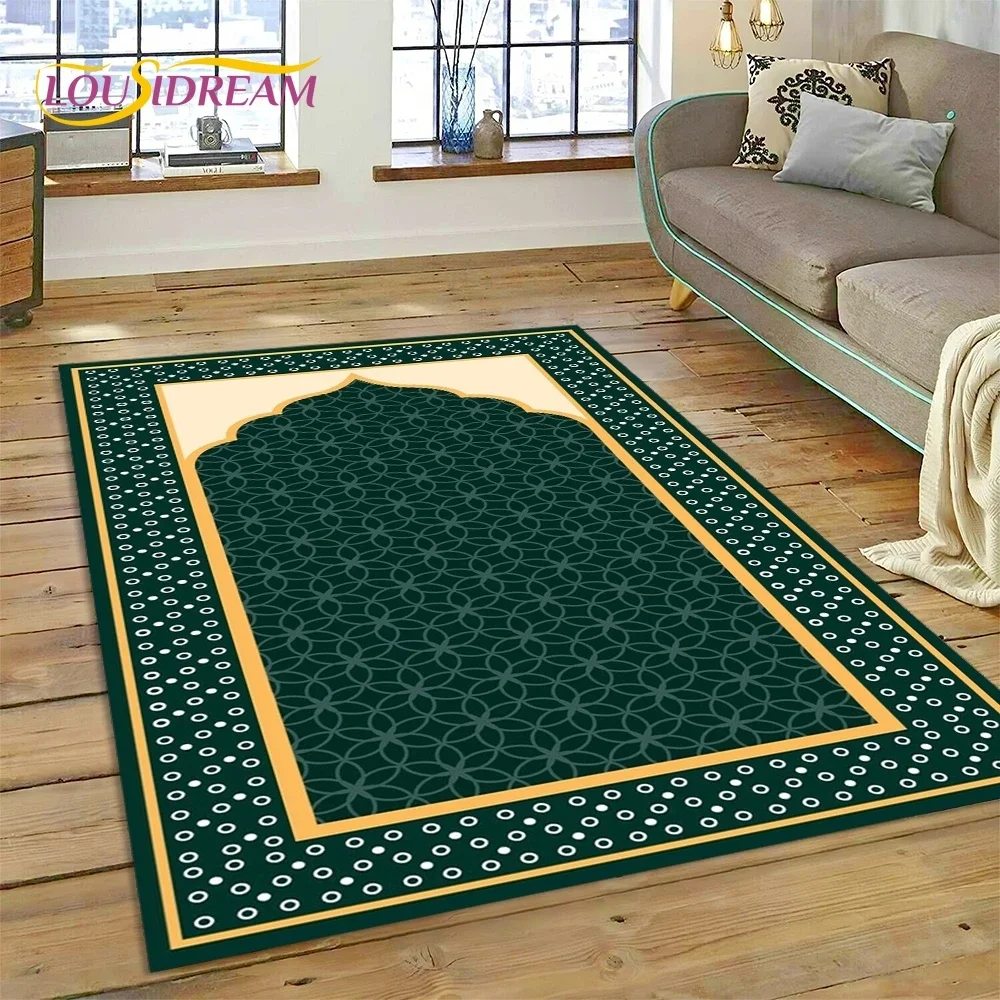 Musulmano Islam preghiera inginocchiato Poly Mats Mandala tappeto tappeto per camera da letto soggiorno casa divano decorazione, grande arredamento