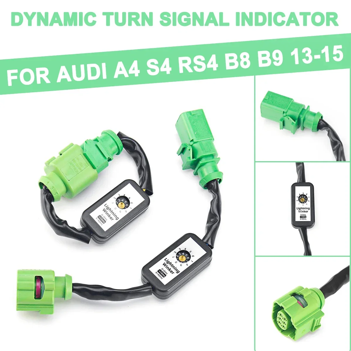 Indicatore di direzione dinamico da 2 pezzi fanale posteriore a LED modulo aggiuntivo indicatore del cavo fanale posteriore sinistro e destro per