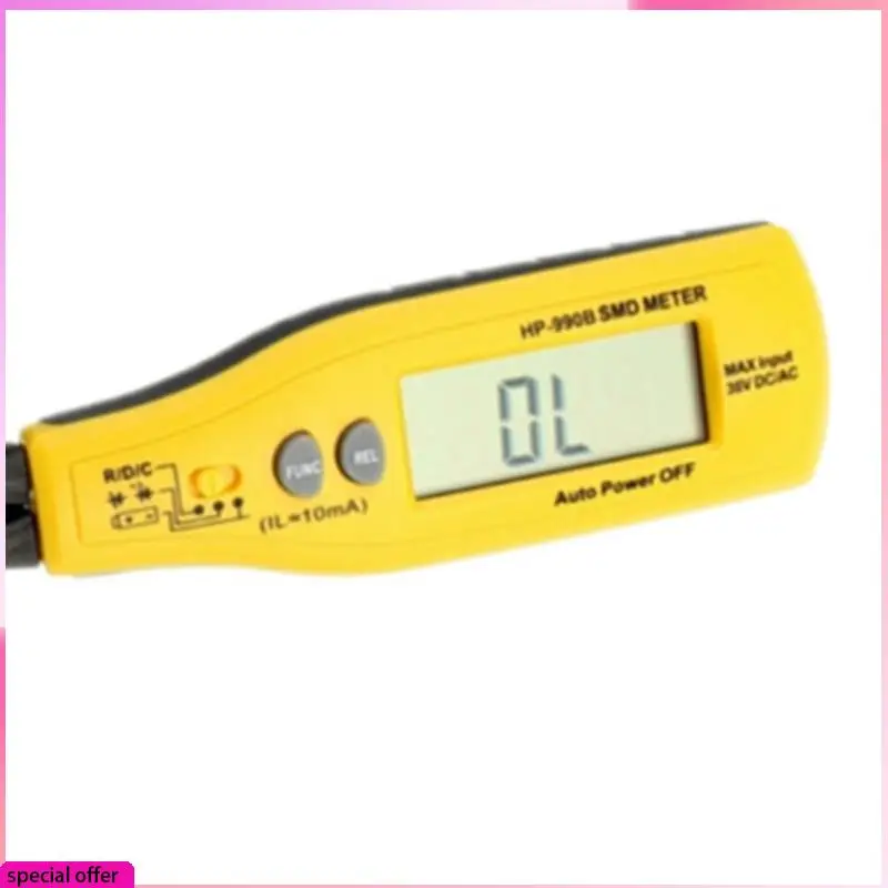 

A64Z Holdpeak цифровой тестер SMD измеритель емкости измеритель сопротивления диод/тест батареи тестер мощности батареи HP-990B