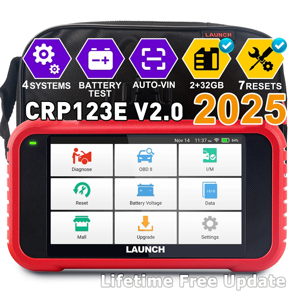 LAUNCH X431 CRP123E V2.0/CRP129E V2.0 Lifetime Free Update