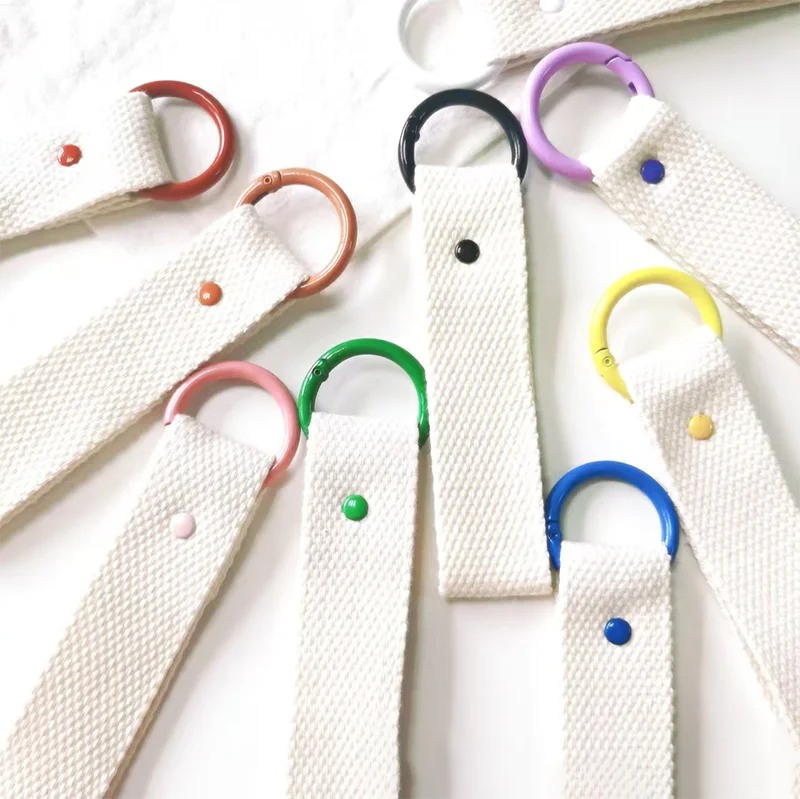 

2,5*10 см белый холст брелок на запястье багажная бирка-унисекс DIY рюкзак брелок кулон аксессуар