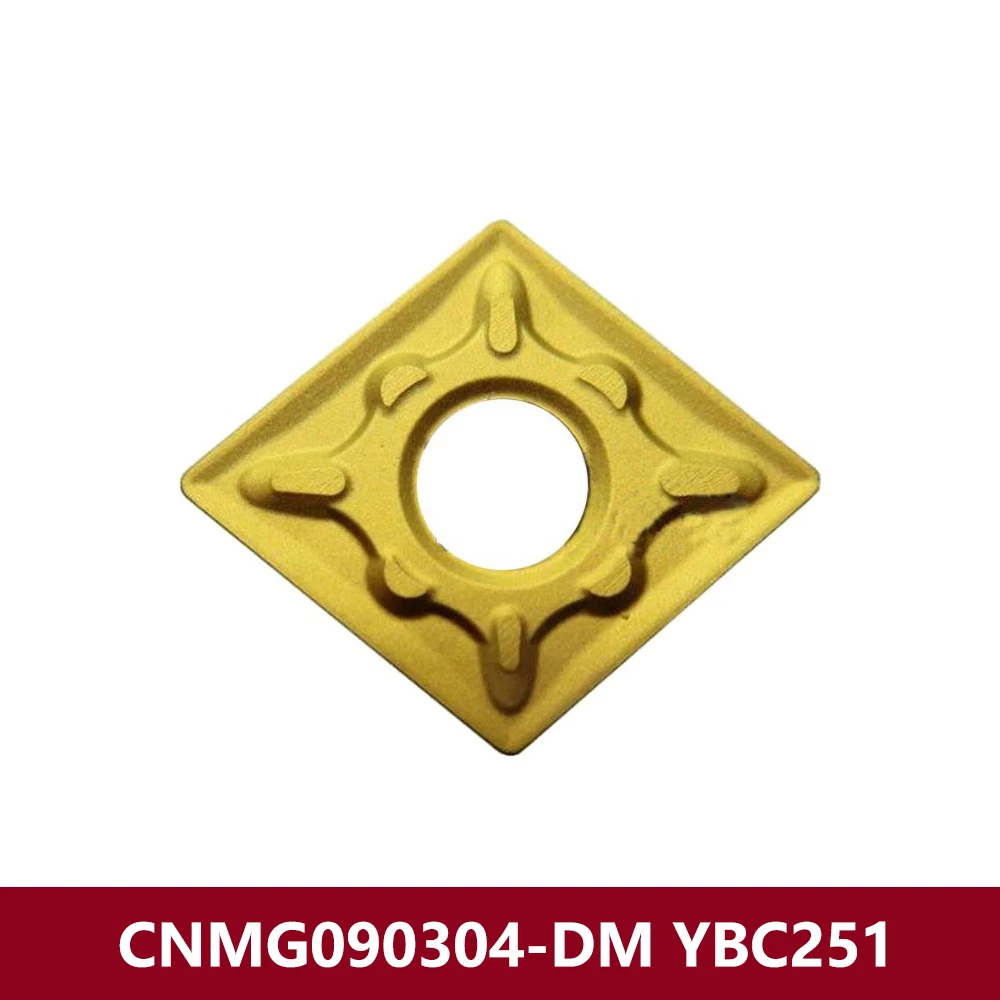 CNMG090304-DM YBC251 Original CNMG321-DM CNC Lathe Cutting CNMG090304 CNMG 090304 DM Carbide Inserts CNMG0903 CNMG09 For Steel