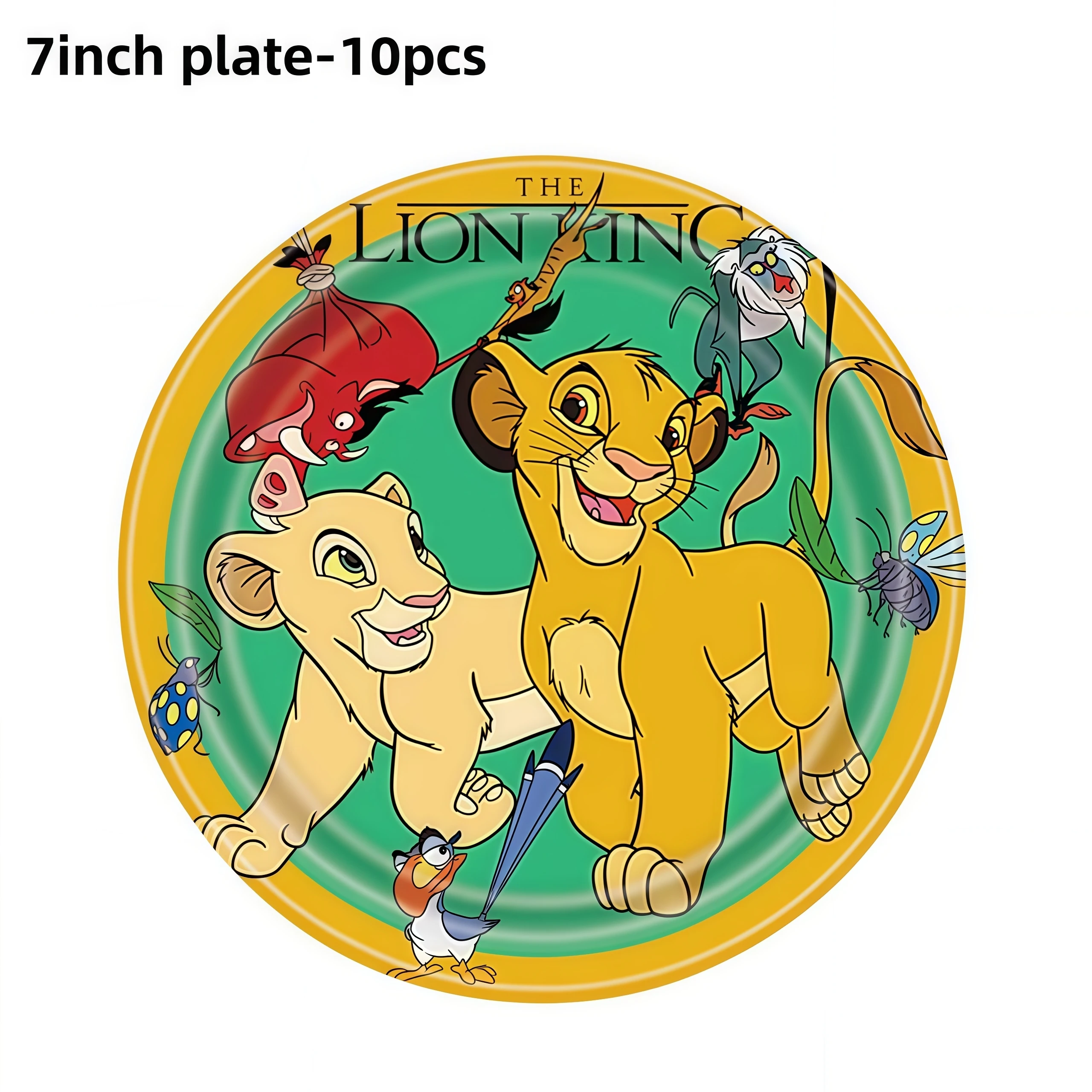 König der Löwen Simba Geburtstagsdekoration Partyzubehör Cartoon-Becher Teller Servietten Tischdecke für Kindergeburtstag Geschenk Babyparty – Detail 24