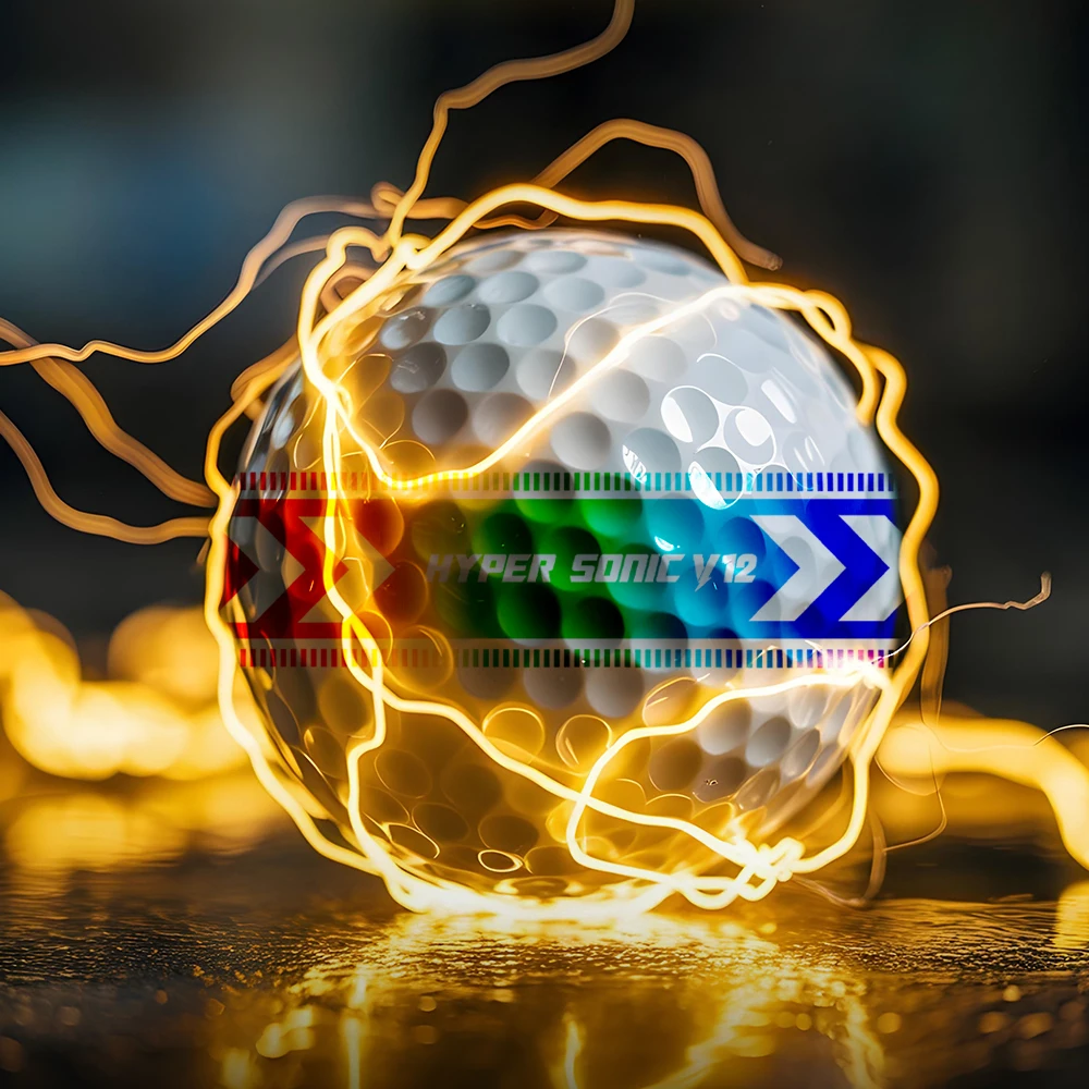 فولفيك هايبر سونيك V12 سوفت تراك 360 °   كرات جولف عالية الارتداد مكونة من 3 قطع للتحكم عن بعد - أداء جولة 1 دزينة 12 قطعة