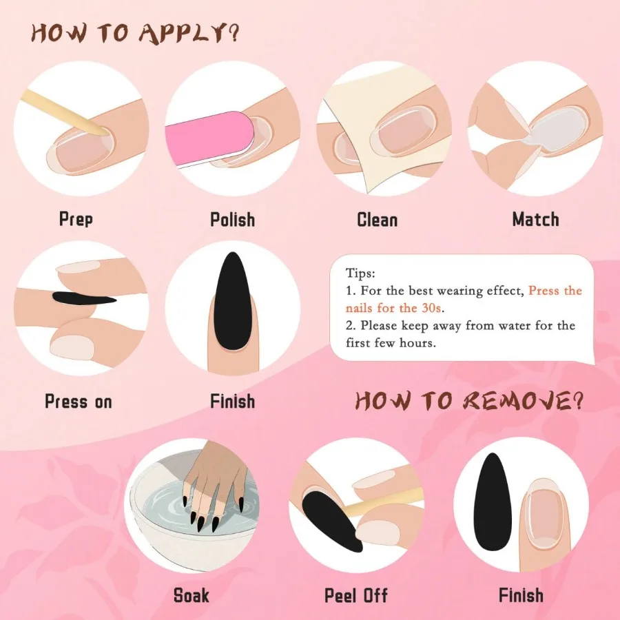 Handmade Square Coffin Press on Nails Ocean Ombre Blue Bronze Nails with 3D Carved Flower Gold Foil Reusable Glossy Stick on Fa