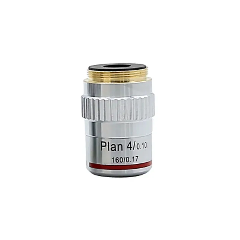 

Biological Microscope Accessories 195 Flat-Field Achromatic Objective Professional Lens 4 10 20 40 100 Times