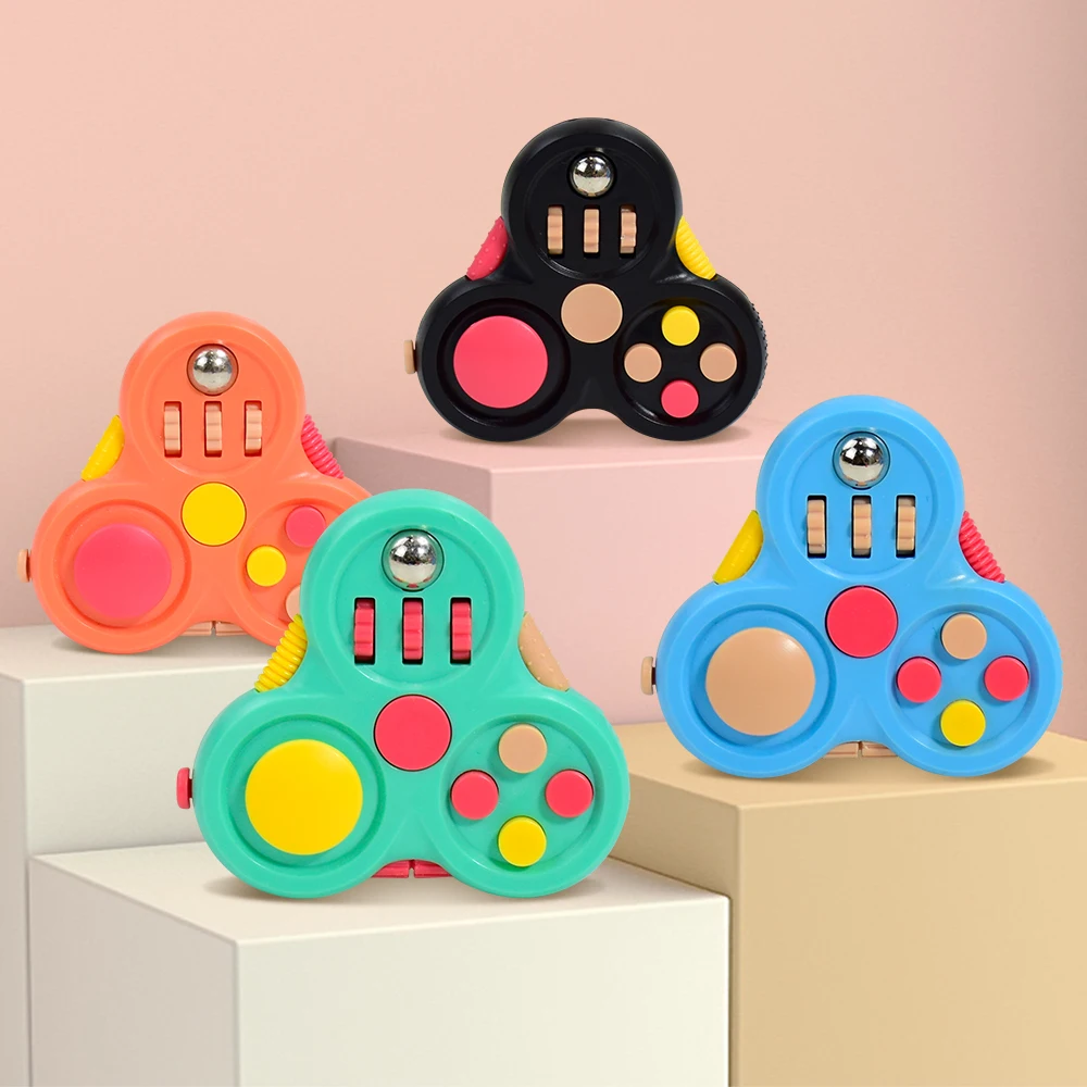 1 قطعة لعبة تحكم أذرع التحكم في ألعاب الإصبع ، ألعاب متململة وحدة تحكم الدوران ، أداة تخفيف التوتر الإبداعية للمراهقين هدية