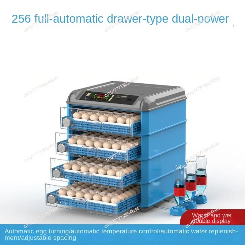 

128/256 Dual Voltage Large Capacity Incubator Fully Automatic Power Incubator Chicken Drum Automatic Duck Pigeon Quail Incubator