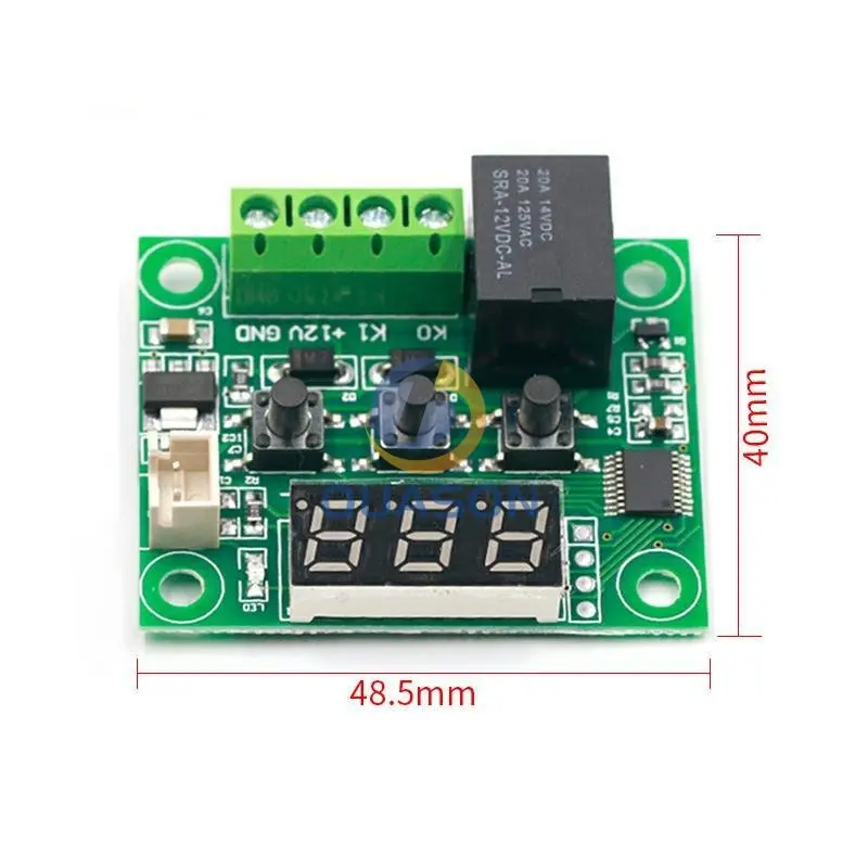 W1209 DC 12V heat cool temp thermostat temperature control switch temperature controller thermometer thermo controller + Case