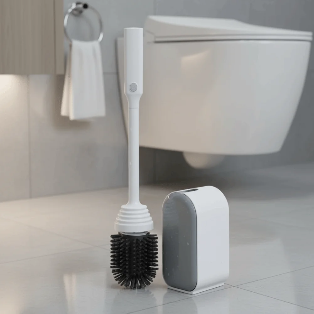 Electric Electric Toilet Brush Smart No Dead Angle Smart Toilet Brush With Storage Base Intelligent Intelligent Toilet Brush
