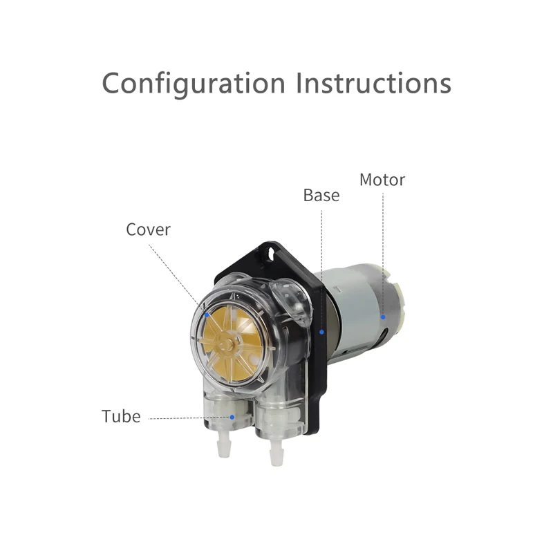 mini peristaltic pump 12v 24v printing machine pump Automatic Dispense System of Flow Rate 65 ml/min pumps