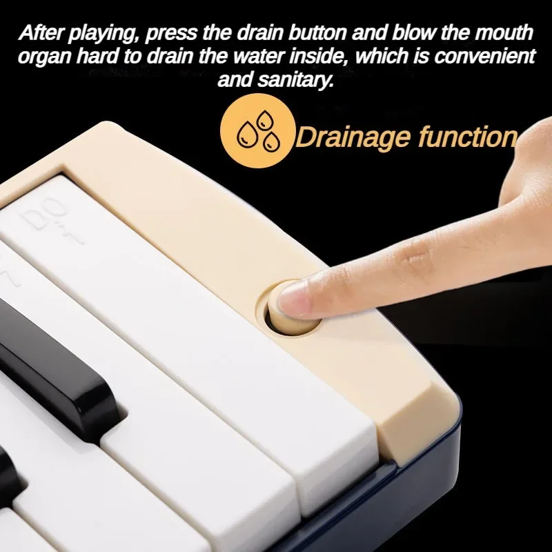 Melodica 37 Keys Keyboard Children Professional Piano Mouth Organ Melody Keyboard Harmonica Beginner Portable Music Instruments