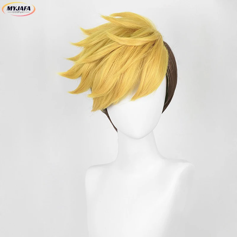 Anime Vash The Stampede Cosplay Wig High Quality Heat Resistant Synthetic Hair Wigs + Wig Cap