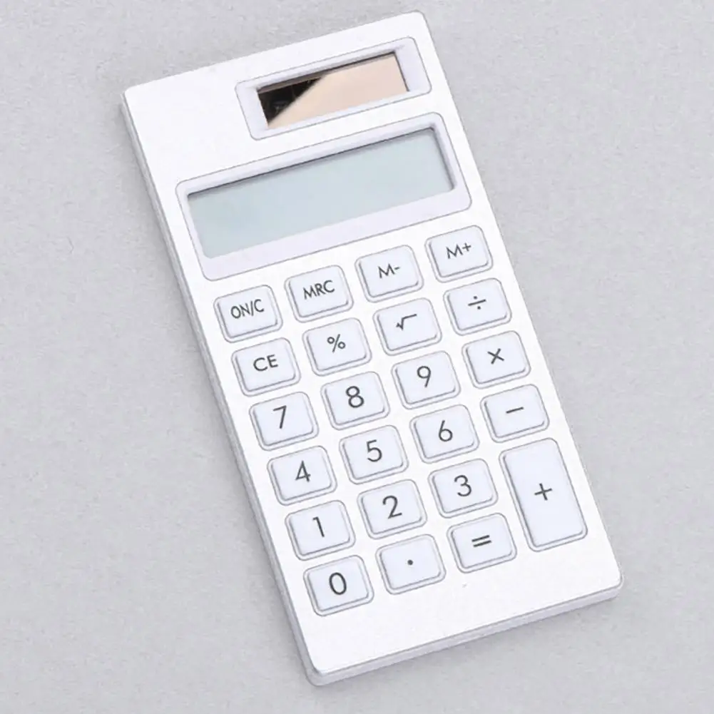 Calculadora Solar Simple y elegante con pantalla Lcd, calculadora de 12 dígitos para oficina, escuela y hogar, fácil de leer