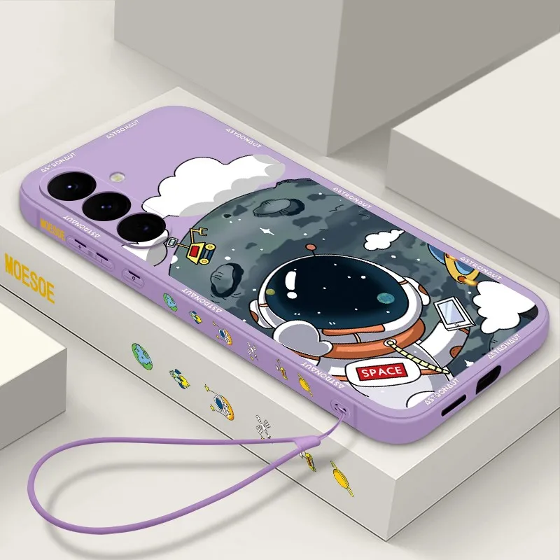 

Чехол для телефона с рисунком астронавтов для Samsung Galaxy S24 S23 S22 Ultra S23 FE A55 A53 A54 A35 A15