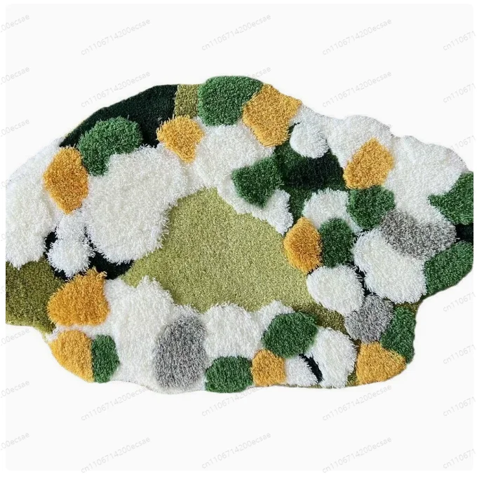 Creative Special-shaped Moss Carpet Mori Three-dimensional Long-haired Floor Mat Multi-color Three-dimensional Tufted Mat