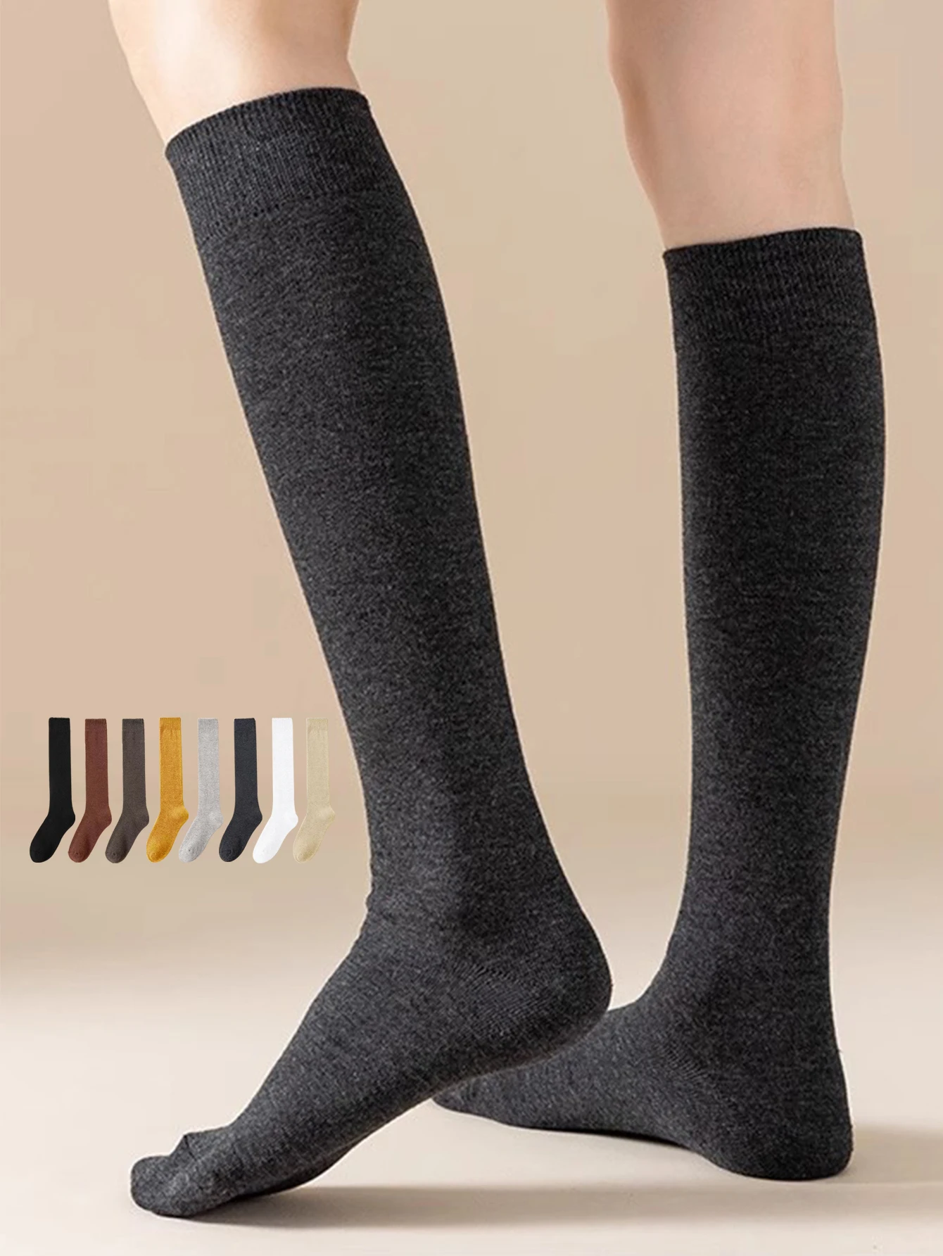 Женские осенние и зимние мягкие толстые меховые короткие носки, морозостойкие и теплые длинные носки-трубочки, студенческие гольфы в корейском стиле