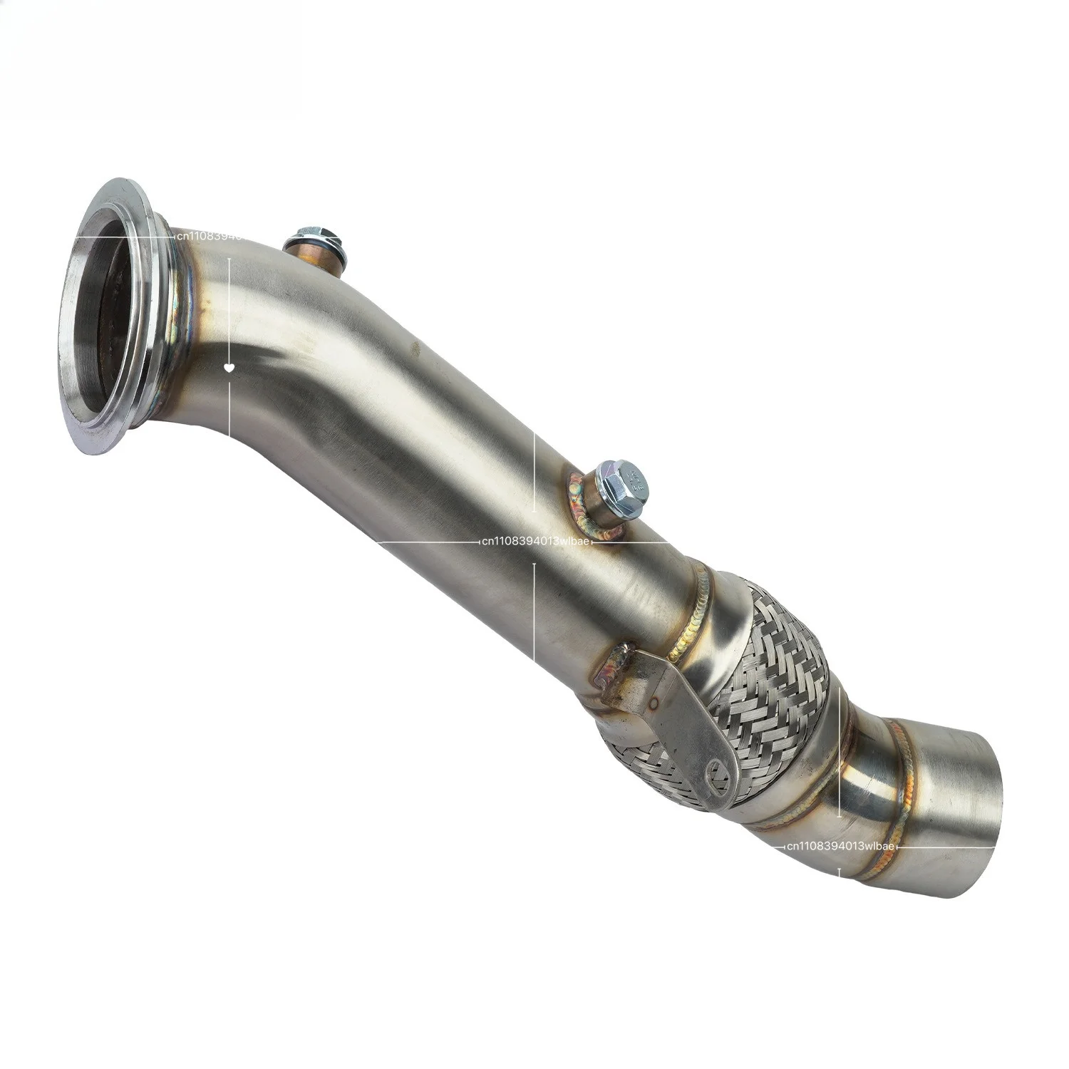 N55 Downpipe 3.5inch for 2010-2015 F06 F07 F10 F11 F12 F13 535i 640i 740Li F01 35iX Turbo Catless Exhaust Catless Down Pipe