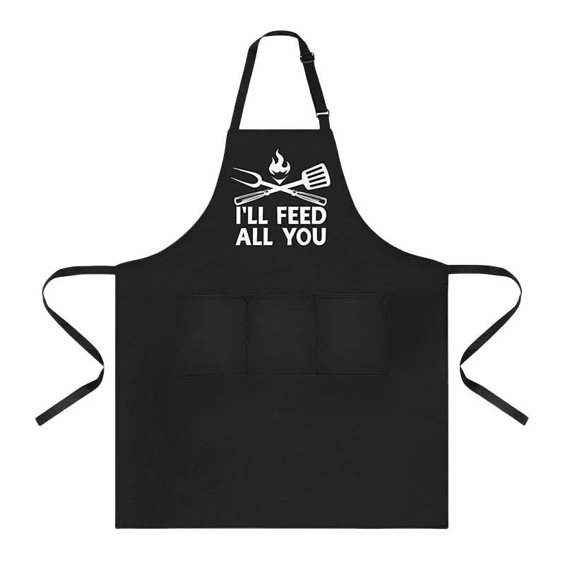 

Daily necessities halter apron Household kitchen work clothes barbecue baking apron