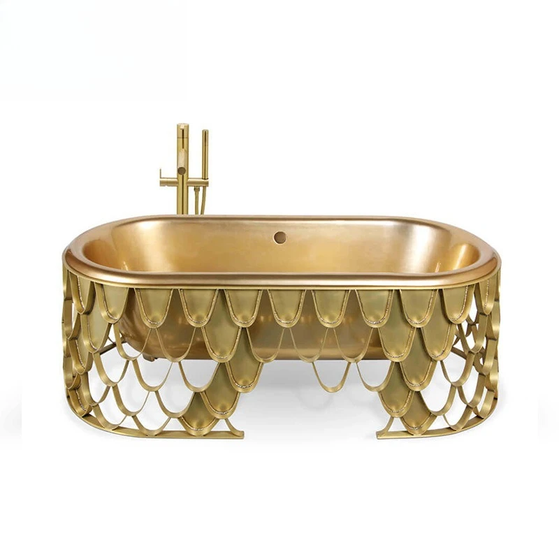 Villa large flat plated round  room single double high-end hotel basin