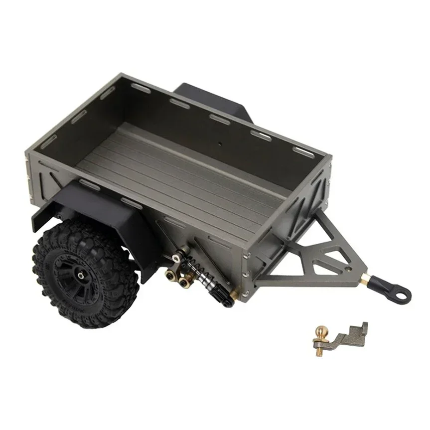 

PigRC Metal Trailer Car Cargo Carrier Decoration for TRX4M TRX4-M 1/18 RC Crawler Car Upgrade Parts Accessories