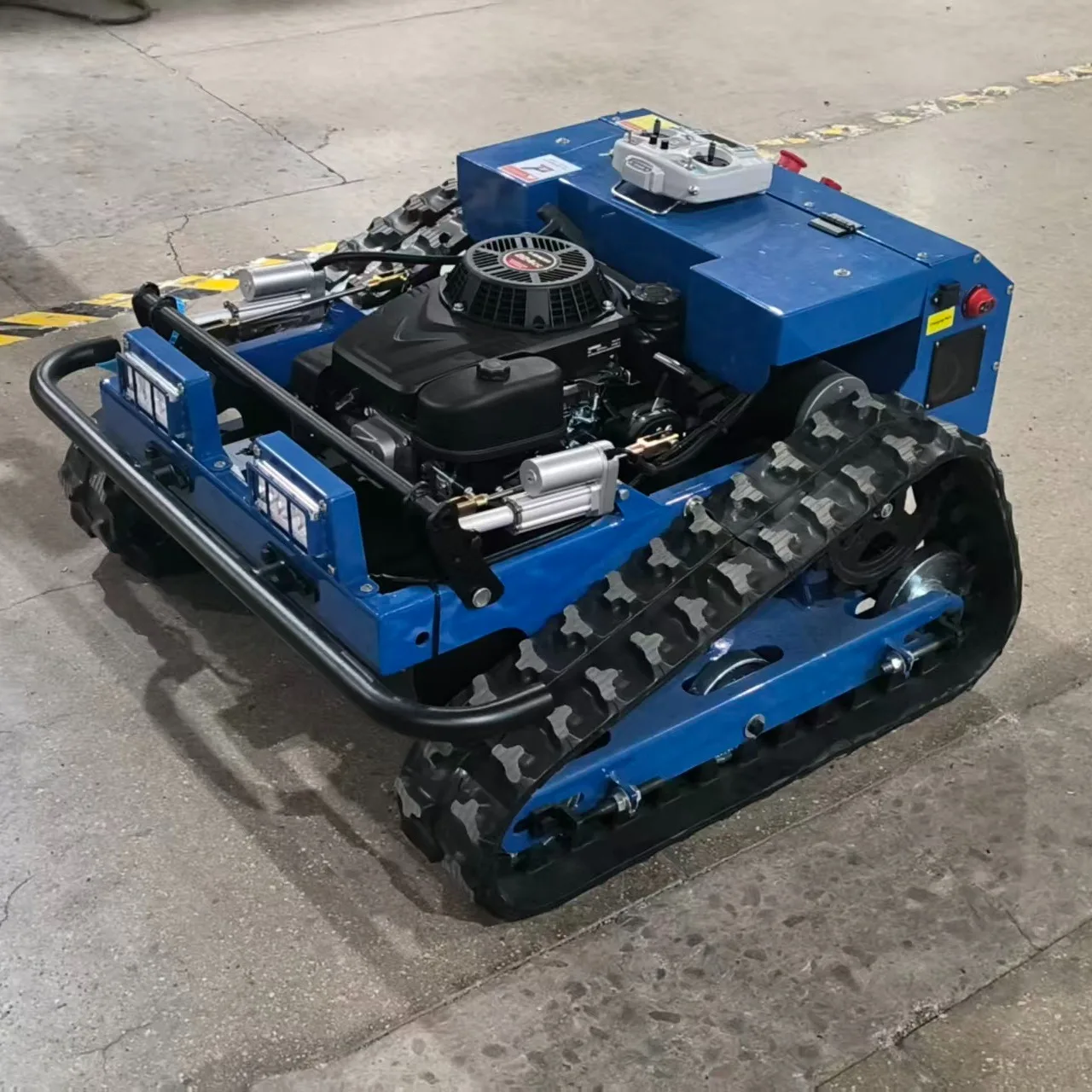 9.5HP Hybrid Crawler Remote Control Lawn Mower 550mm Cutting Width 50° Slope All Terrain Grass Cutter Robot