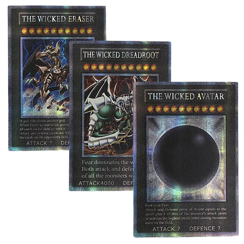 

Yu-Gi-Oh! Collection DIY Proxy CardsAnimation Flash Card The Wicked Dreadroot The Wicked Avatar The Wicked Eraser Game Collects