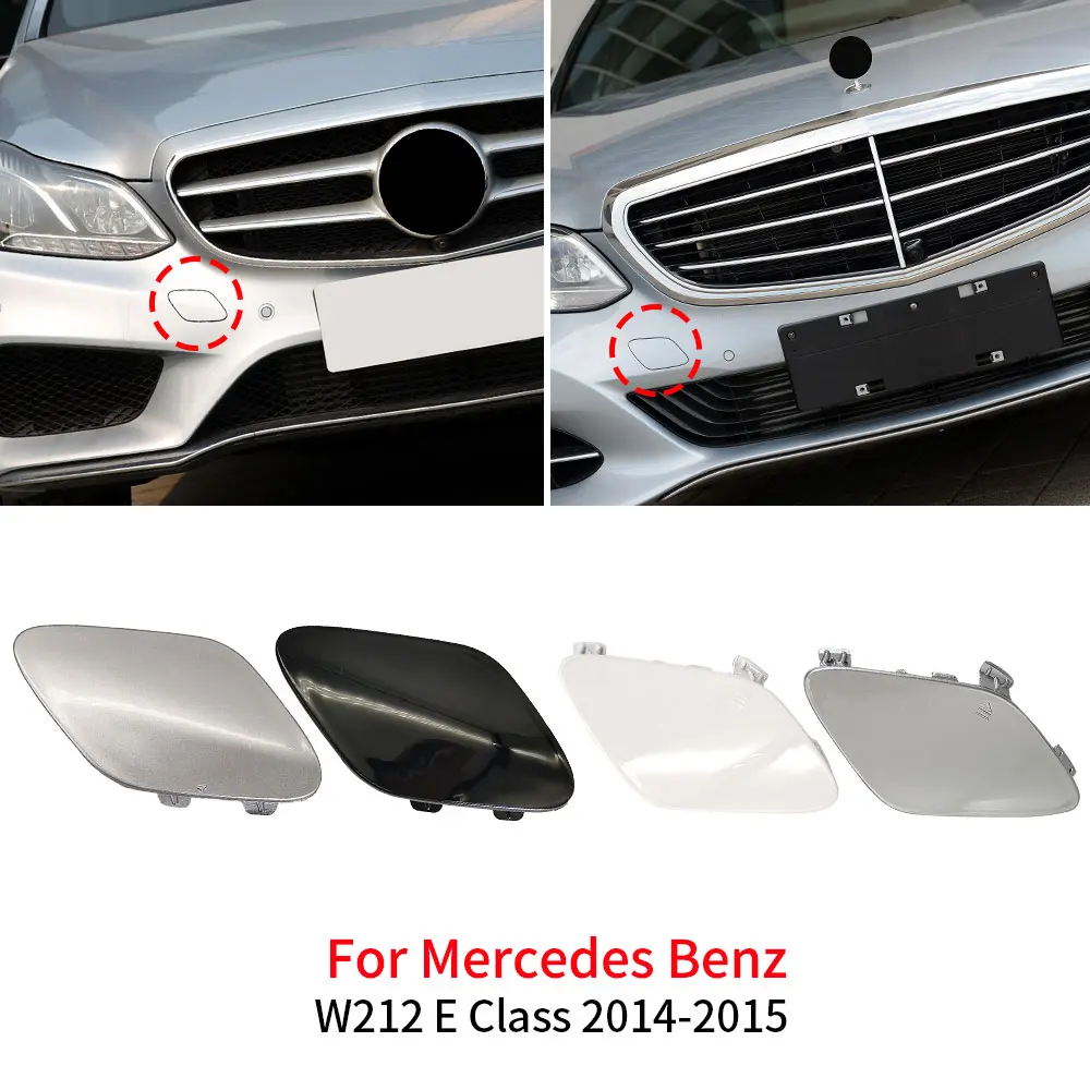 Car Front Bumper Tow Hook Cover Cap Accessory Black For Mercedes Benz E Class W212 2014-2016 E200 E260 E300 E320 E400 2128850526