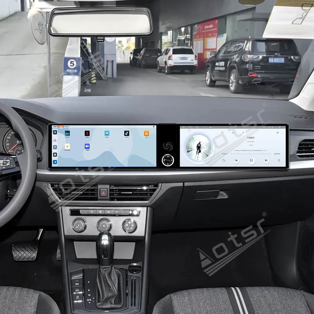 Dual 12.3 inch Android 13 Carplay For Volkswagen Lavida w204 2019-2022 Gps Navigation Car Radio HD Touch screen Stereo Auto Head