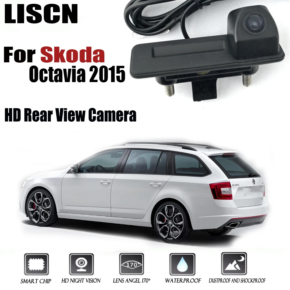 Car Rear View Camera For Skoda Octavia 2015 Instead of Original Factory Trunk Handle Camera / Reversing camera