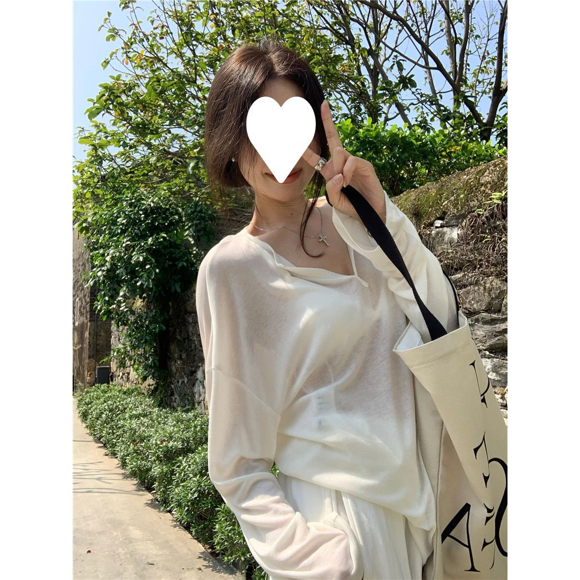 Lightweight Long Sve V-Ne f Open Women's Cover up irt Summer New Lazy Loose Sle Outdoor Travel Princ Sle T-S...