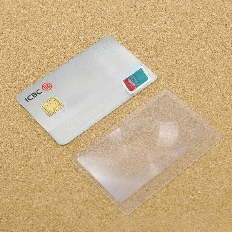PVC Card Magnifying Glass Handheld Portable 3X Reading And Fine Inspection Mirror Reading Instruction Manual Shopping Specific