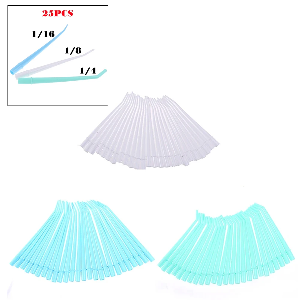 

25Pcs/Bag Disposable Dental Saliva Ejector Tips Curved Suction Tube for Dental Surgery Dentist Aspirator Tools Oral Care