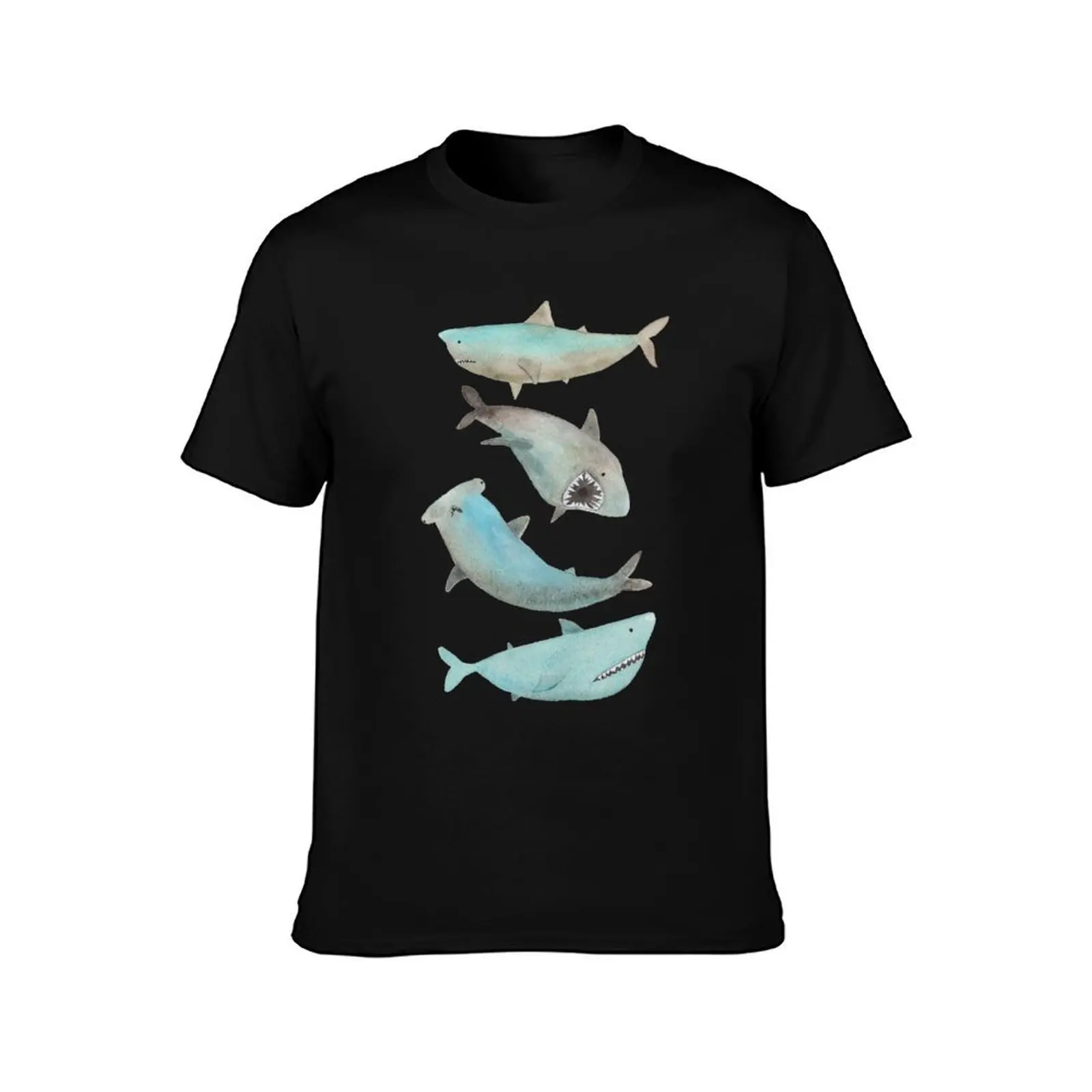 Sharks! T-Shirt Plus Size Gym Sports T-Shirt view 2
