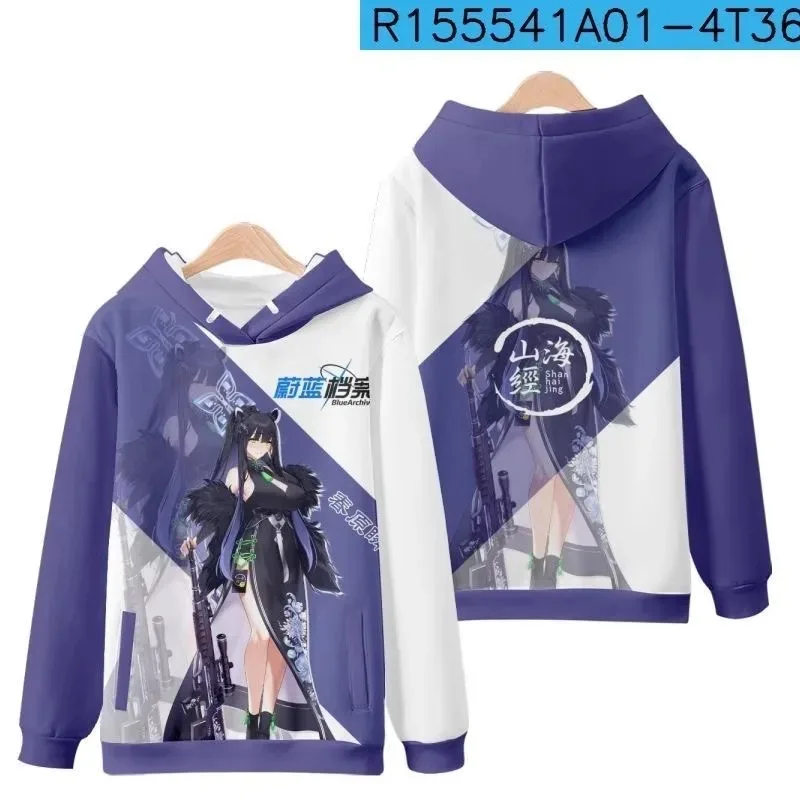 Anime Blue Archive 3D Print Oversized Women/Men Hoodie Sweatshirt Streetwear Hip Hop Pullover Hooded Jacket Cosplay Costumes