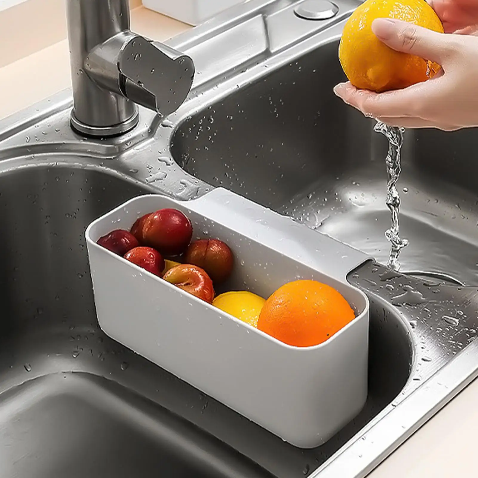 Kitchen Sink Filter Hanging Sink Drain Basket Kitchen Food Collector Kitchen Leftover Drainer Catcher Basket Garbage Collector