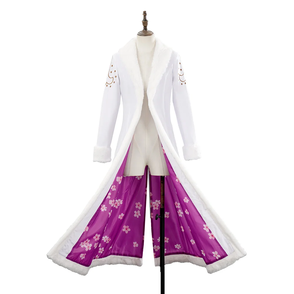 Nico Robin Cosplay Costume Anime Pirate Outfit Coat Cowboy Hat Top Skirt Adult Women Girl Halloween Carnival Fancy Dress Disguis view 3