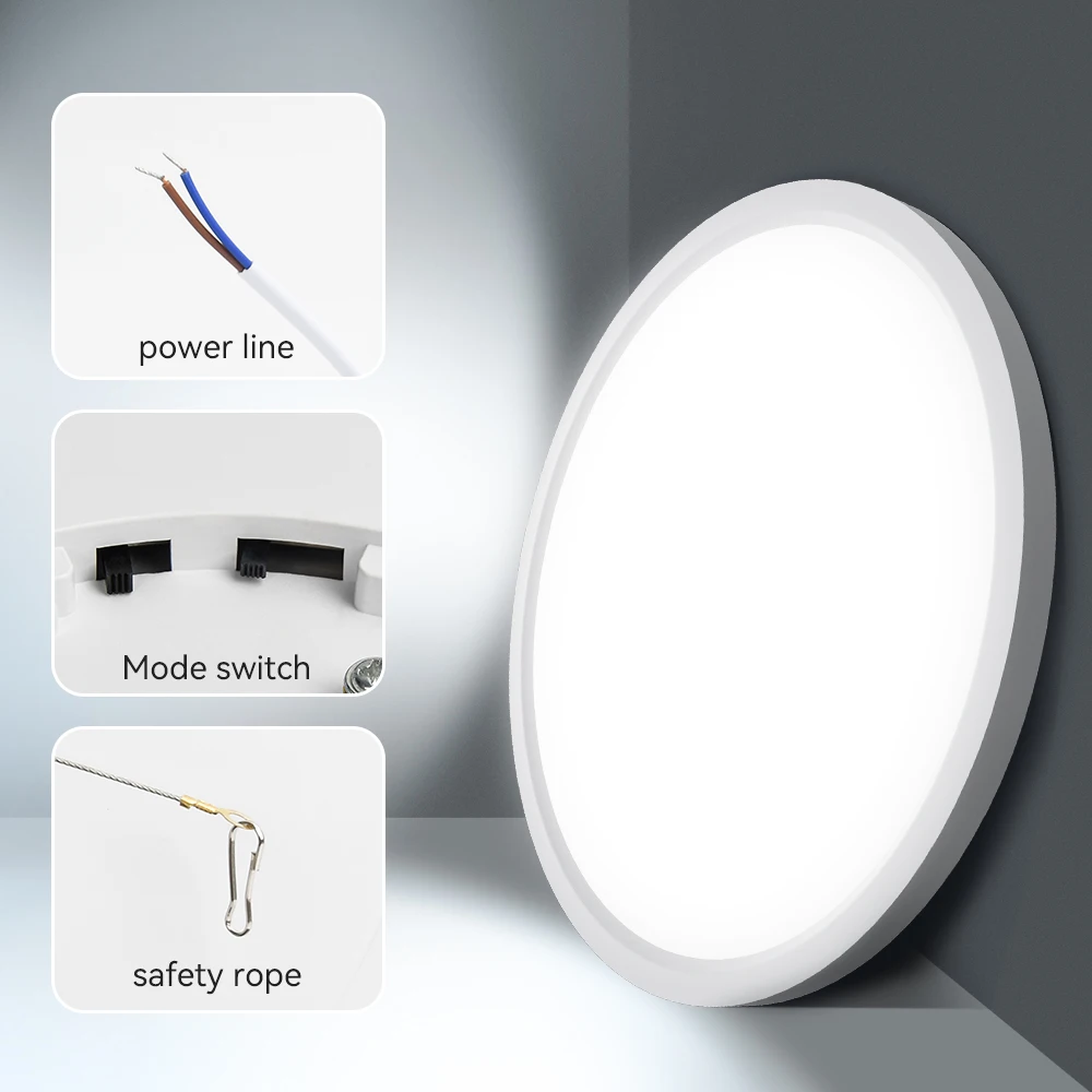 

Ultra-Thin Ceiling LED Ceiling Lamps Room Lights Lighting Fixture Round LED Panel Ceiling Lights For Bedroom Living Room Kitchen