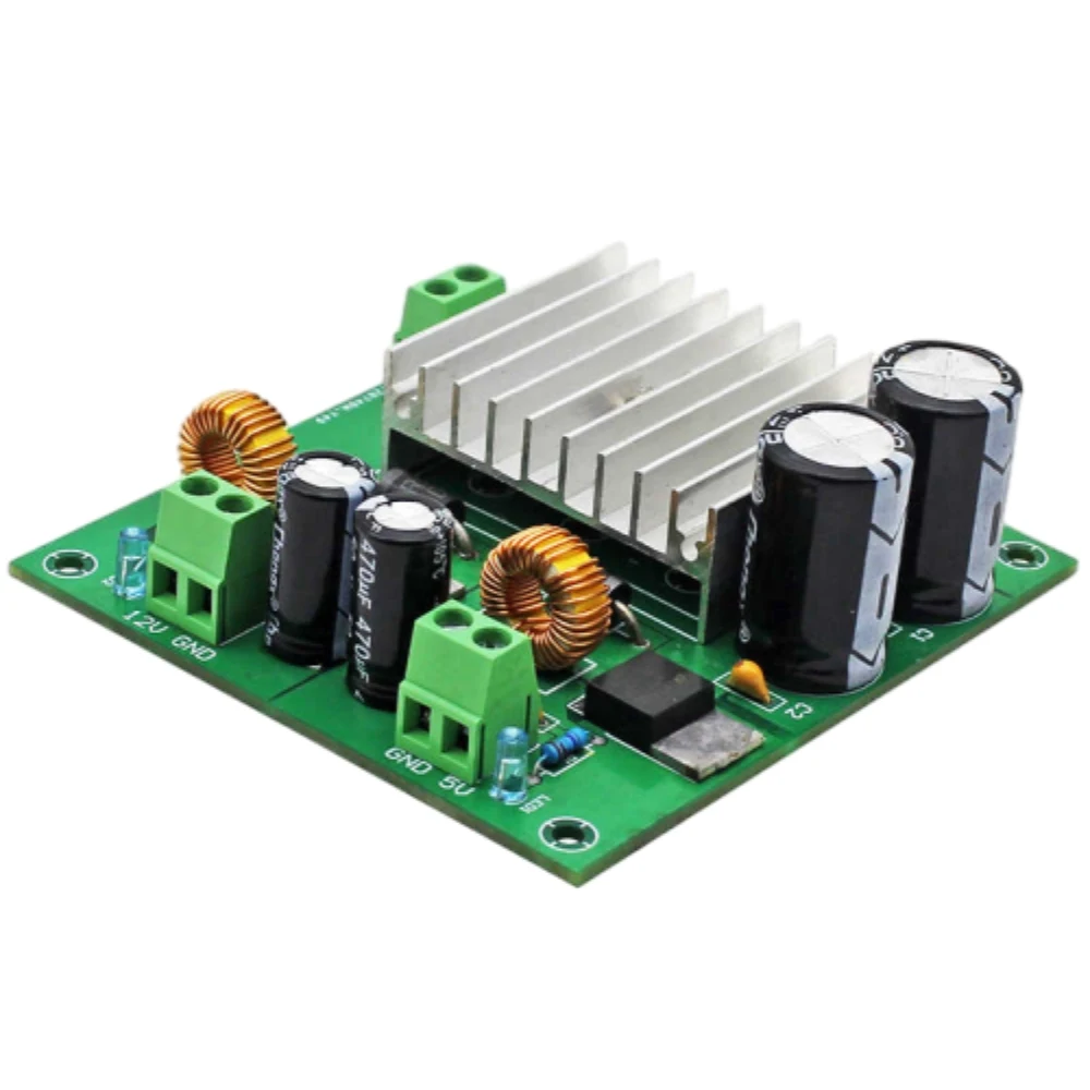 

Dual Channel Regulated Power Supply Board AC/DC-DC 3A High Current Power Supply Module 5V/12V Dual Output Regulated Power Supply