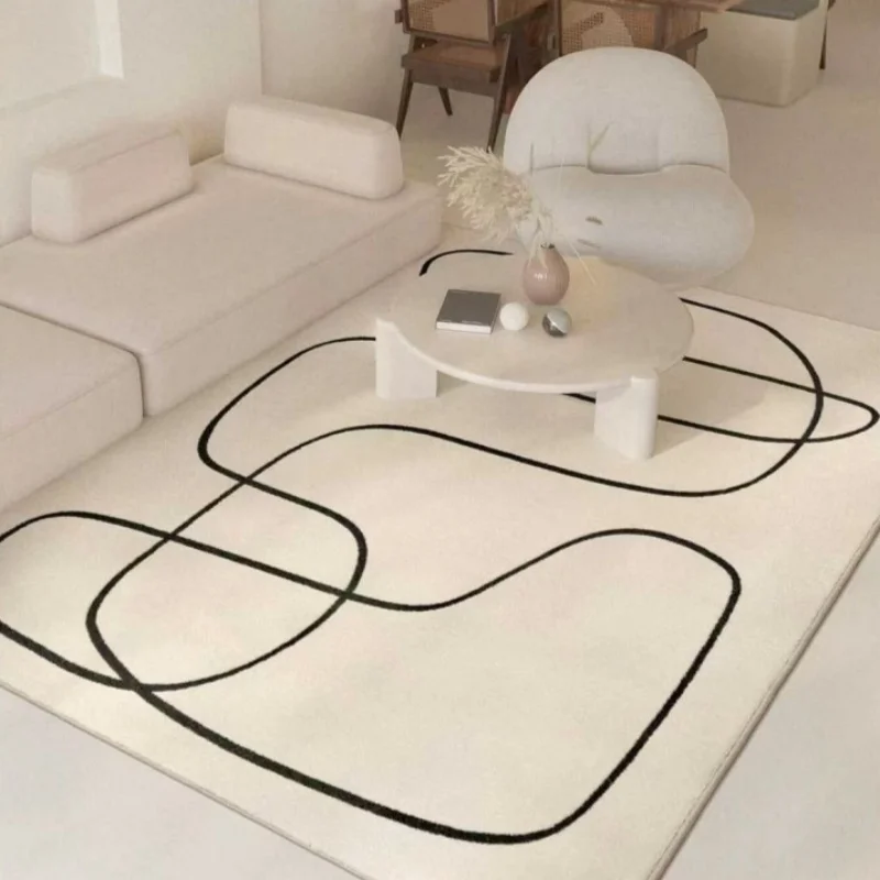Nordic Style Carpet Living Room Decoration Home Large Area Rugs for Bedroom Fluffy Soft Cloakroom Rug Thickened Anti-skid Mat