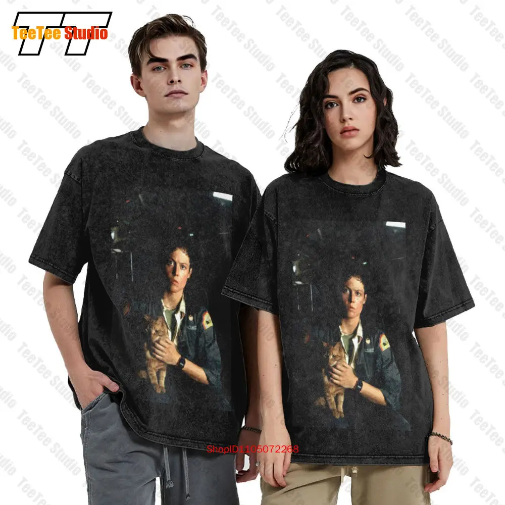 Alien Vintage Oversized T-Shirt Ellen Ripley Jonsey Cat Sizes S 5Xl Xenomorph ECR6
