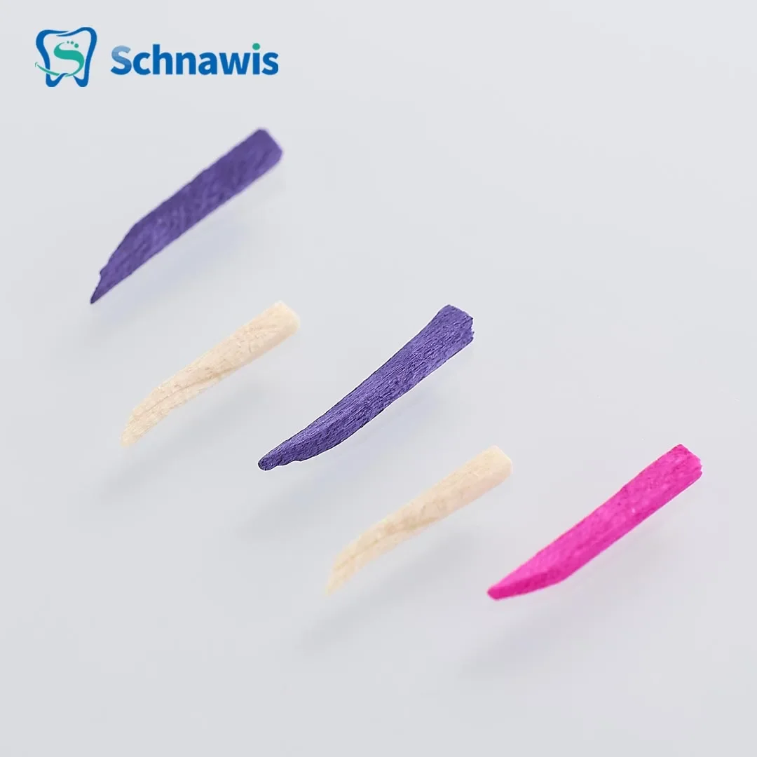 100Pcs/Pack Dental Wooden Wedges Disposable Materials Restoration Interdental Composite Contoured Wood Implante Wedges Dentista